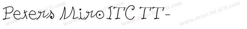 Peters MiroITC TT字体转换